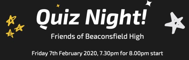 Buy Tickets For Fobhs Quiz Night At Beaconsfield High School Fri