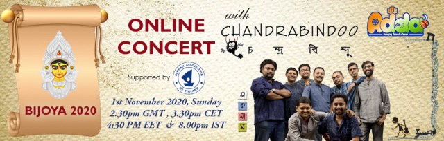 Buy Tickets For Grand Bijoya Concert Of Chandrabindoo By Adda On Private Facebook Group Sun 1 Nov 2020 Chandril bhattacharya — lyricist/ occasional singer. buy tickets for grand bijoya concert of