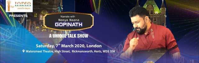Buy Tickets For Narrate With Neeya Naana Gopinath For Narrate With Neeya Naana Gopinath At Watersmeet Theatre Sat 7 Mar 2020 'neeya naana' gopinath playing with his daughter venba. narrate with neeya naana gopinath
