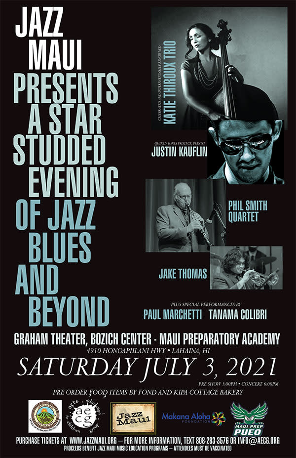 Buy tickets Jazz Maui presents The Second Annual Jazz Blues and