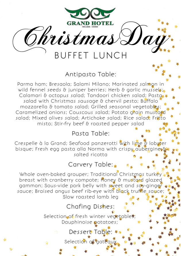 Buy Tickets Christmas Day Lunch at The Grand Hotel Gozo (2020