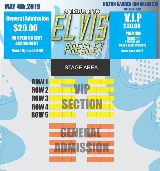 Buy Vip Tickets For A Tribute To Elvis Presley In Valdosta At