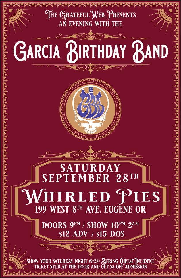 Garcia Birthday Band at Whirled Pies in Eugene Oregon