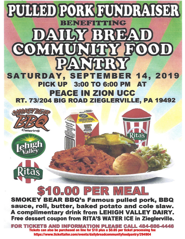 Buy Tickets For Daily Bread Community Food Pantry Pulled Pork