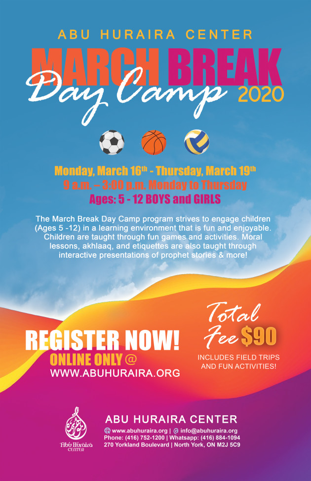 Buy tickets March Break 2020